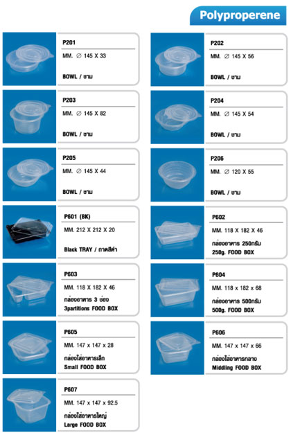 products PP (polypropylene)